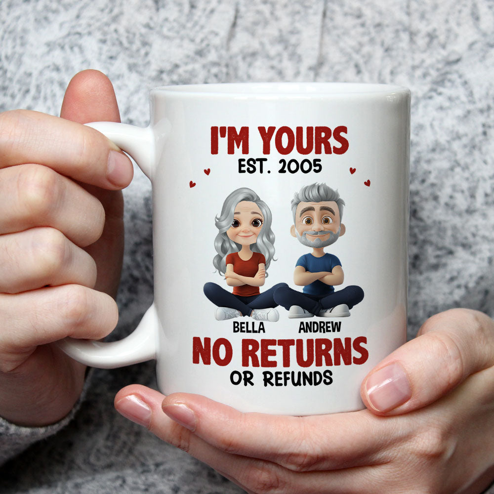 Custom Anniversary Keepsake Gifts For Couple • No Refunds - Personalized Coffee Mug