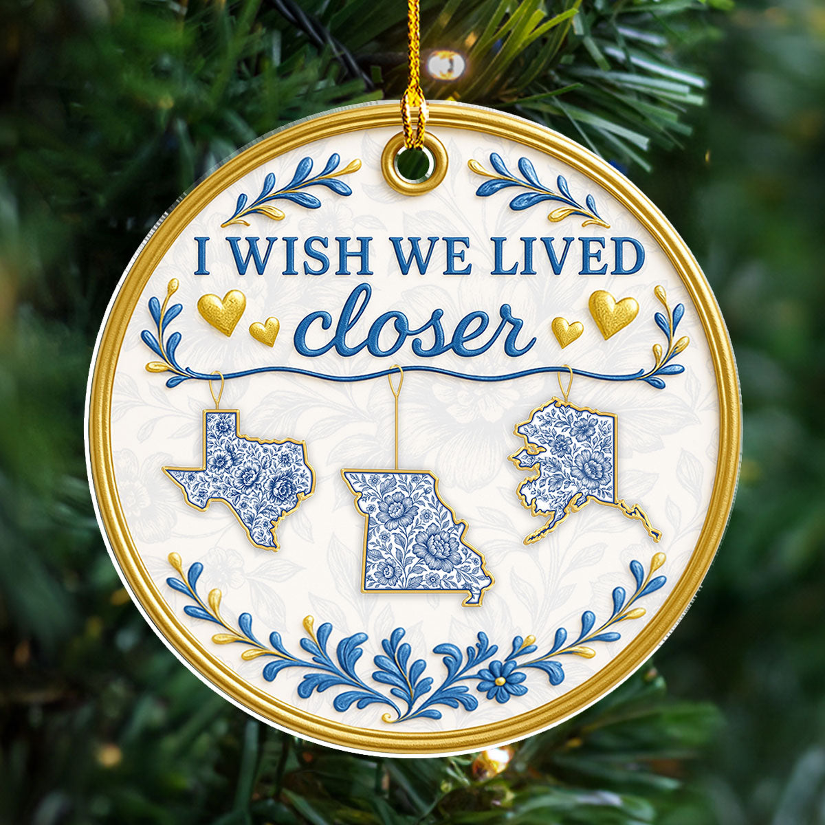 Custom Friendship Christmas Ornament, Best Friend Gift •  Congrats On Being My Besties - Personalized Acrylic Ornament