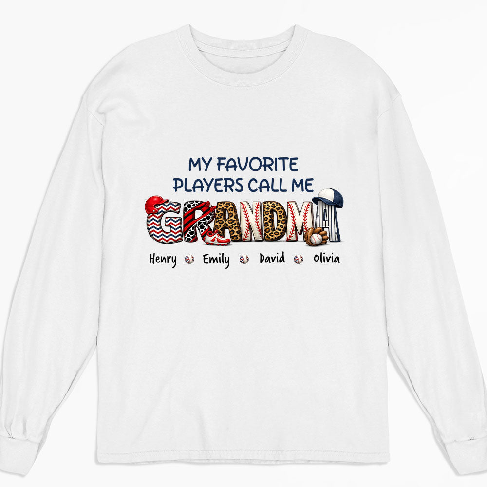 Custom Mother's Day Gift for Mom & Grandma • My Fav Players - Personalized Shirt