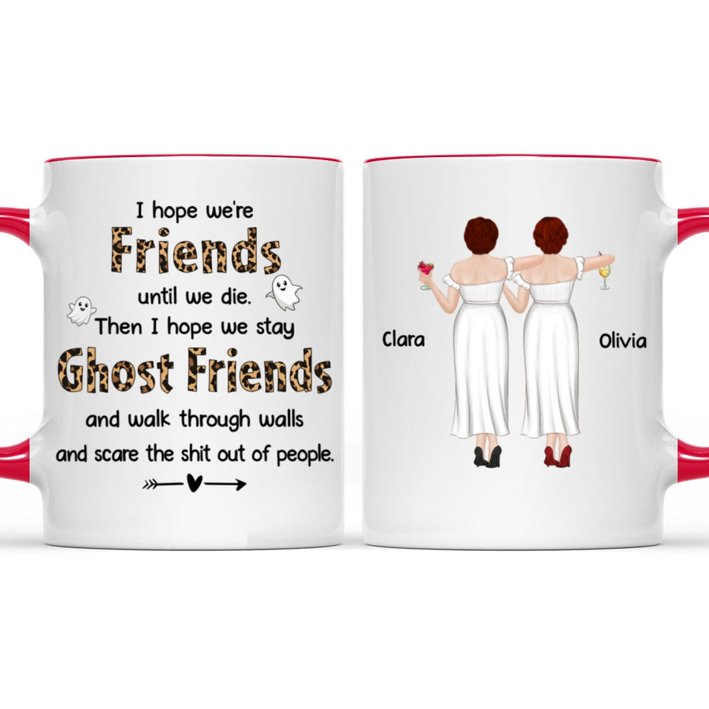 Custom Best Friend, Christmas & Birthday Friendship Keepsake Gift • Ghost Friend - Personalized Accent Mug