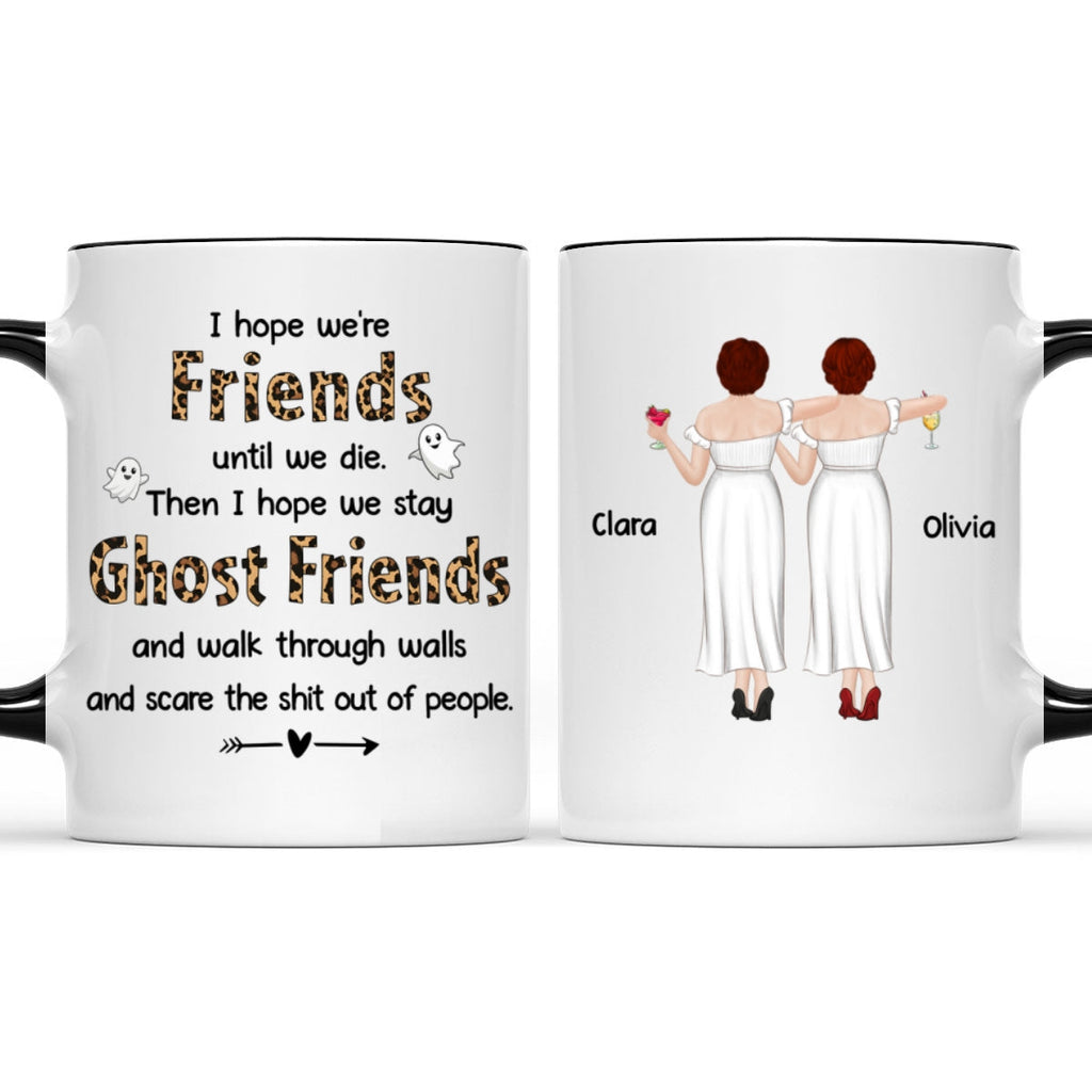 Custom Best Friend, Christmas & Birthday Friendship Keepsake Gift • Ghost Friend - Personalized Accent Mug
