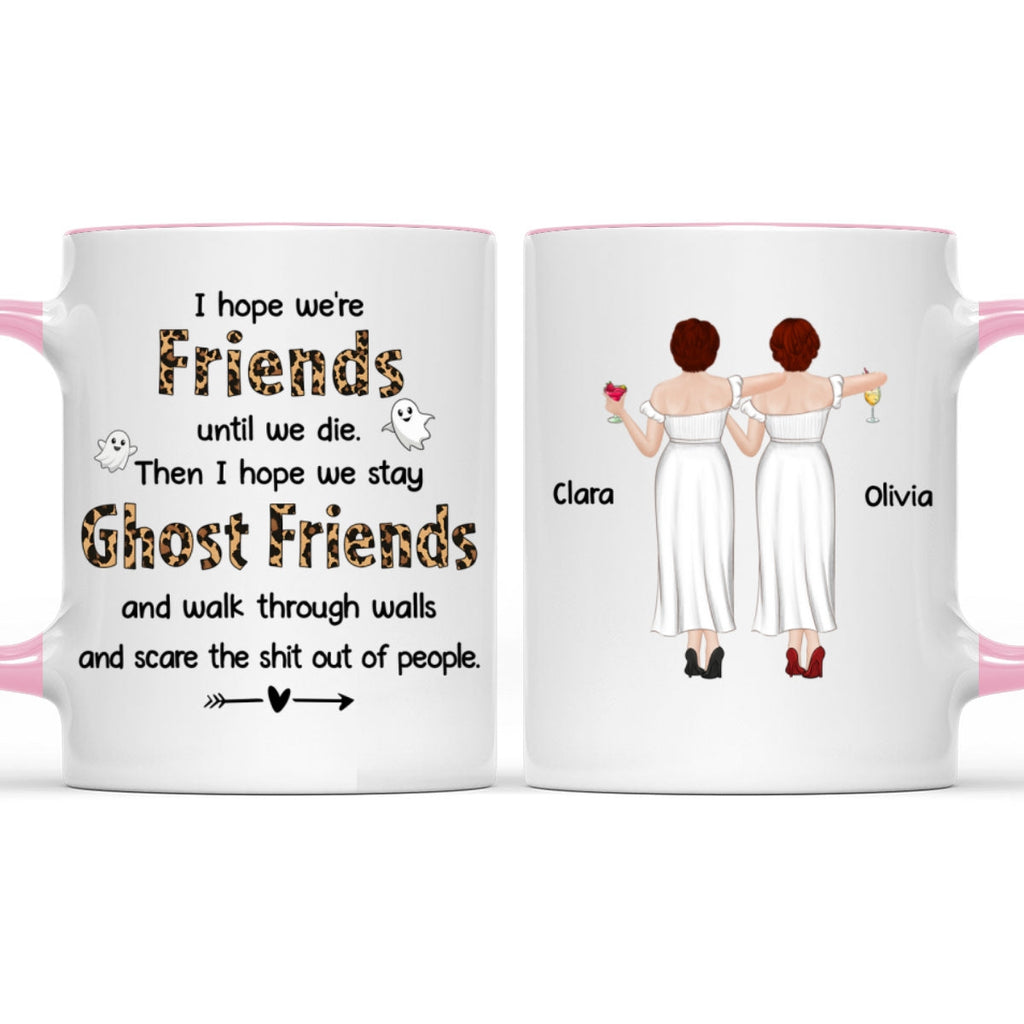 Custom Best Friend, Christmas & Birthday Friendship Keepsake Gift • Ghost Friend - Personalized Accent Mug