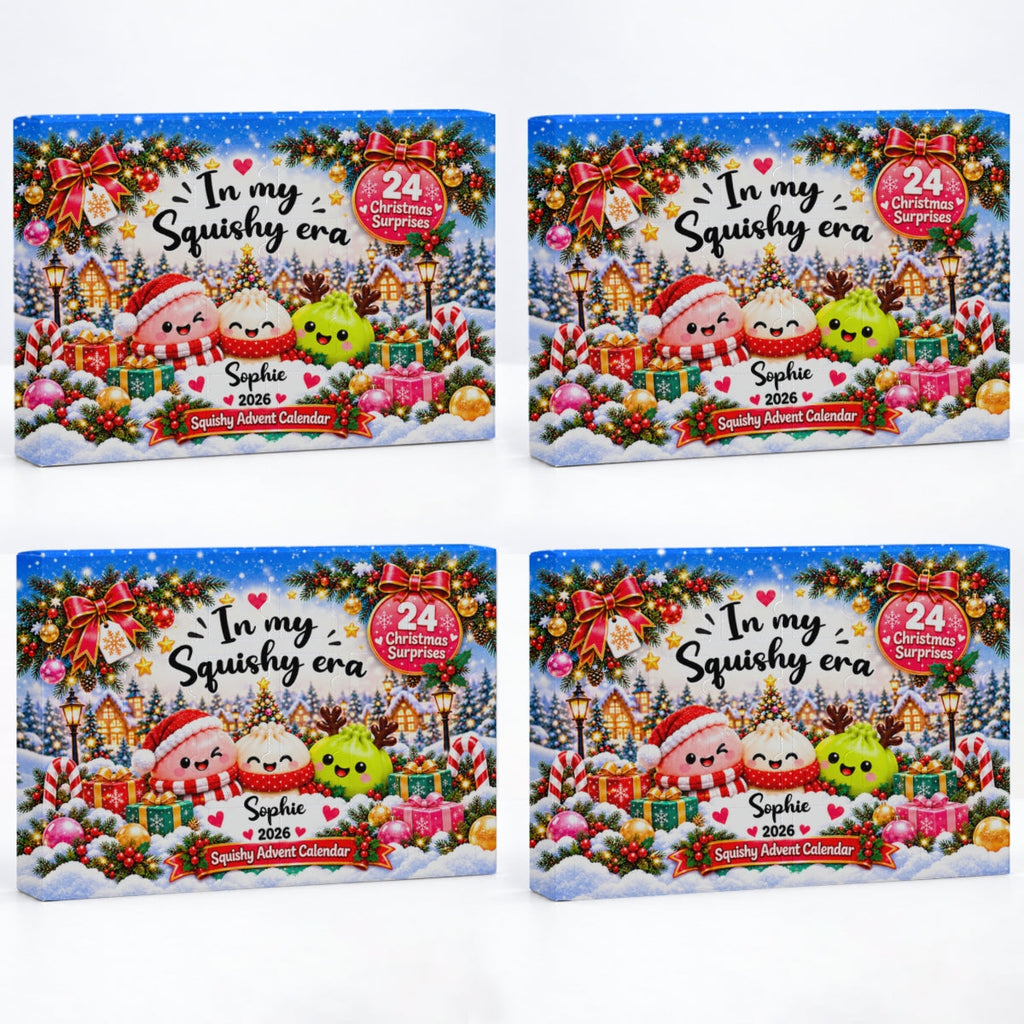 Custom Name 2026 Christmas Dumpling Advent Calendar, 24-Day Countdown • Christmas Gets Cuter Every Day - Personalized Dumpling Advent Calendar