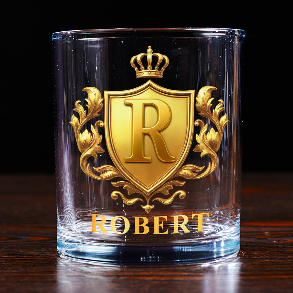 Custom Christmas Anniversary Birthday Drinkware Gifts for Husband • I Take It Neat - Personalized 3D Effect Whiskey Glass