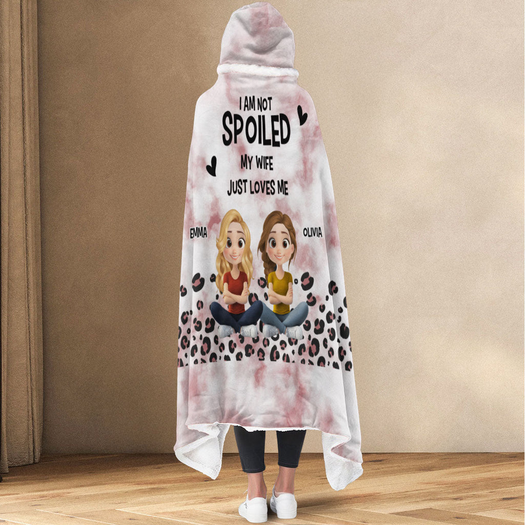 Just Loves You - Personalized Hooded Blanket