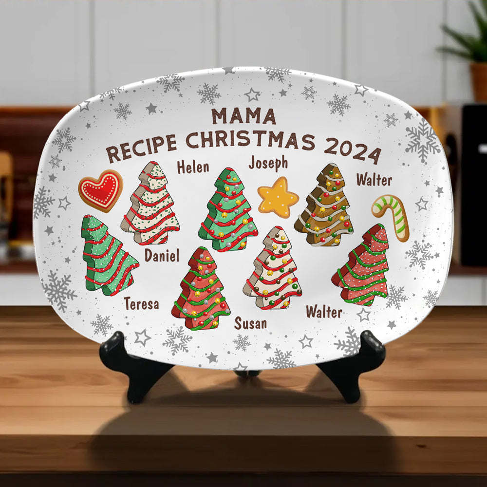 Recipe For Christmas 2024 - Personalized Platter