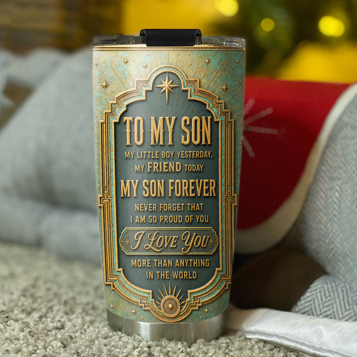Custom Christmas Birthday Gifts For Son • You Are My Pride - Personalized 3D Effect Tumbler