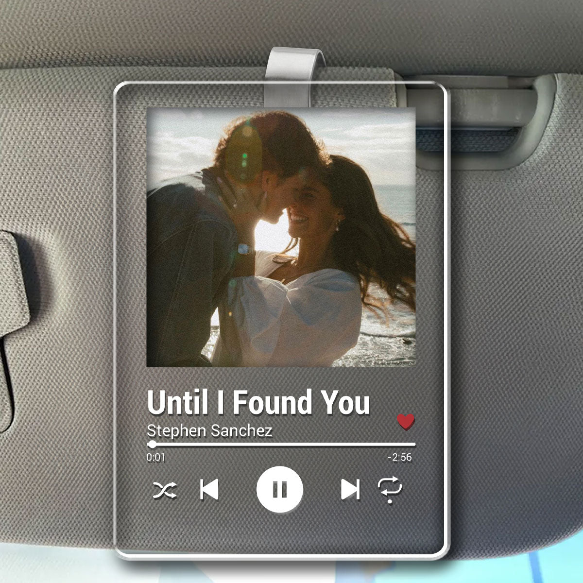 Photo I Love You - Personalized Acrylic Car Visor Clip