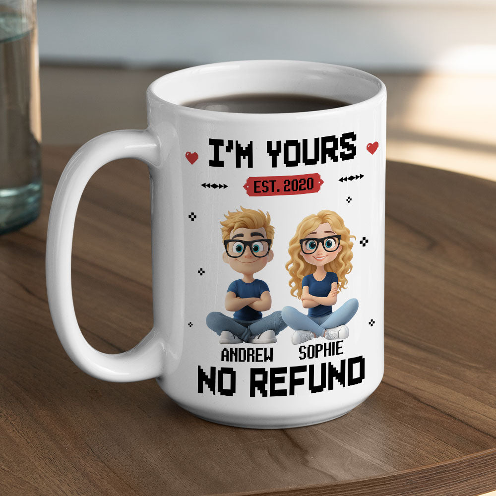 Custom Anniversary Keepsake Gifts For Couple • I Am Yours - Personalized Coffee Mug