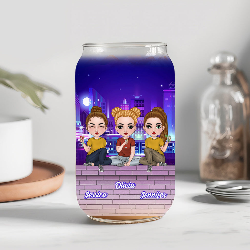 Congrats On Being My Bestie - Personalized Glass Can