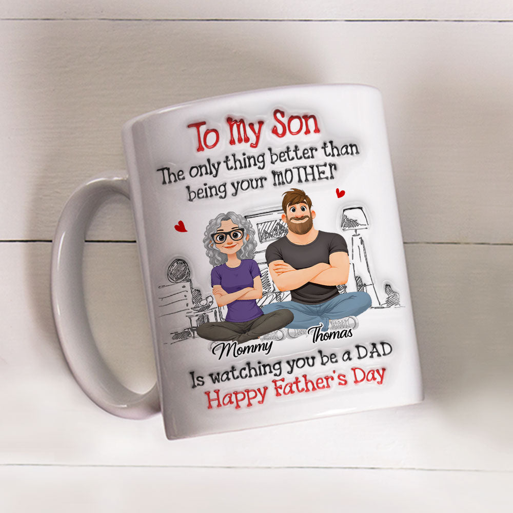 Custom Father's Day Gift For Son • Your Special Day Is Coming - Personalized 3D Inflated Effect Mug