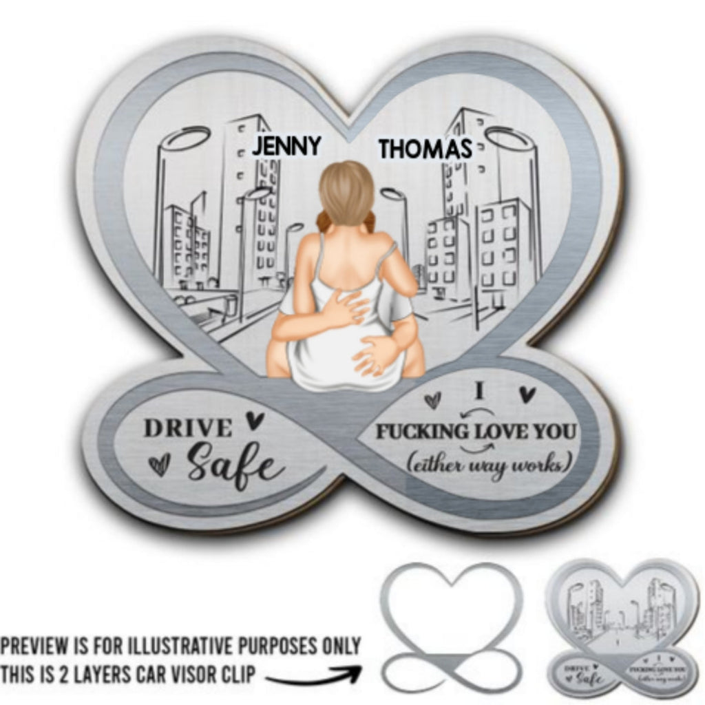 I Love You So Much - Personalized Car Visor Clip