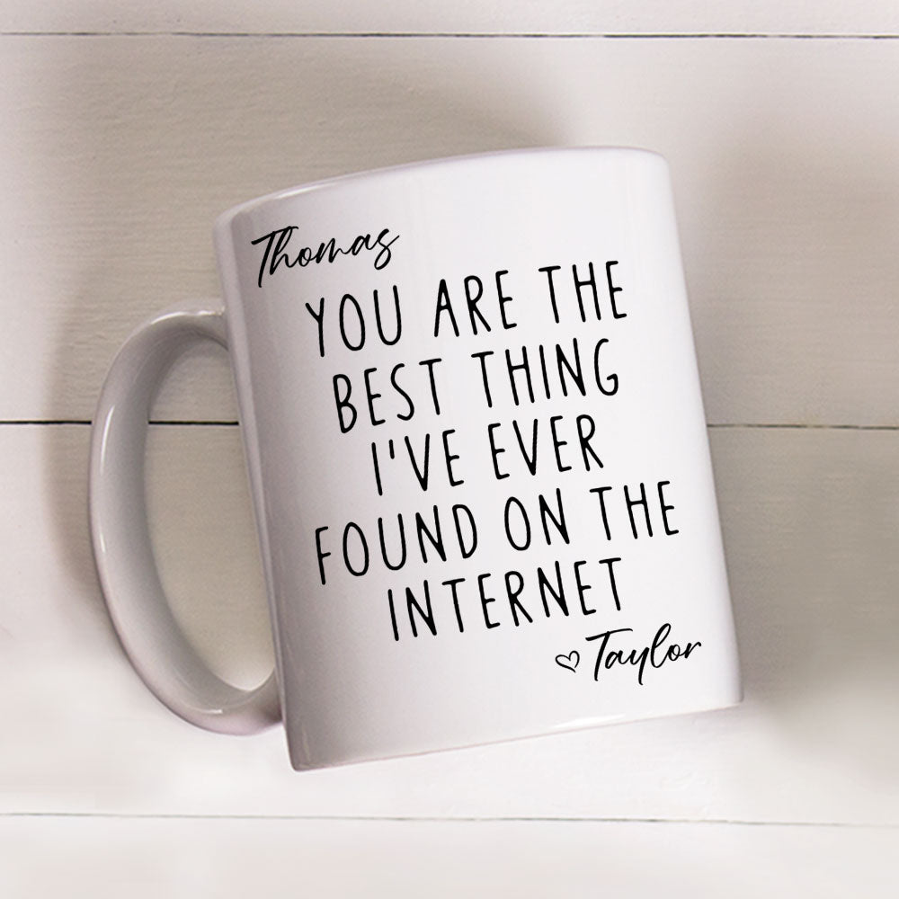 Custom Anniversary Keepsake Gifts For Couple • Best Thing I Ever Found - Personalized Coffee Mug