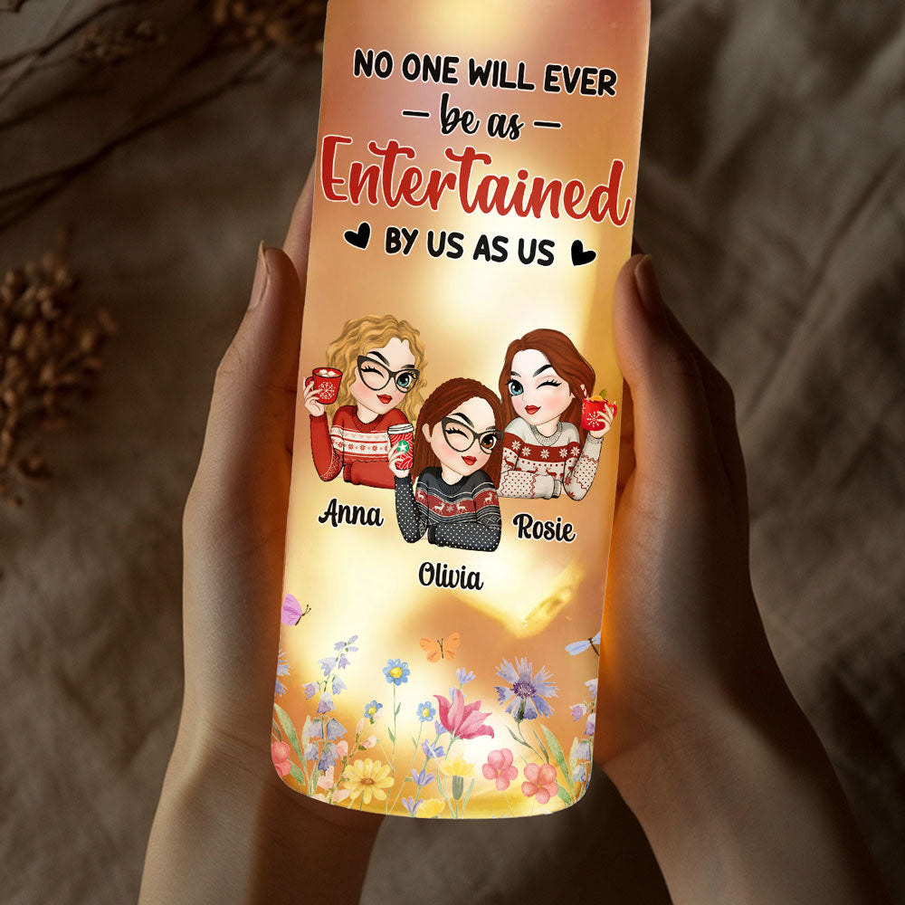 Blooming Friendship - Personalized Bottle Lamp