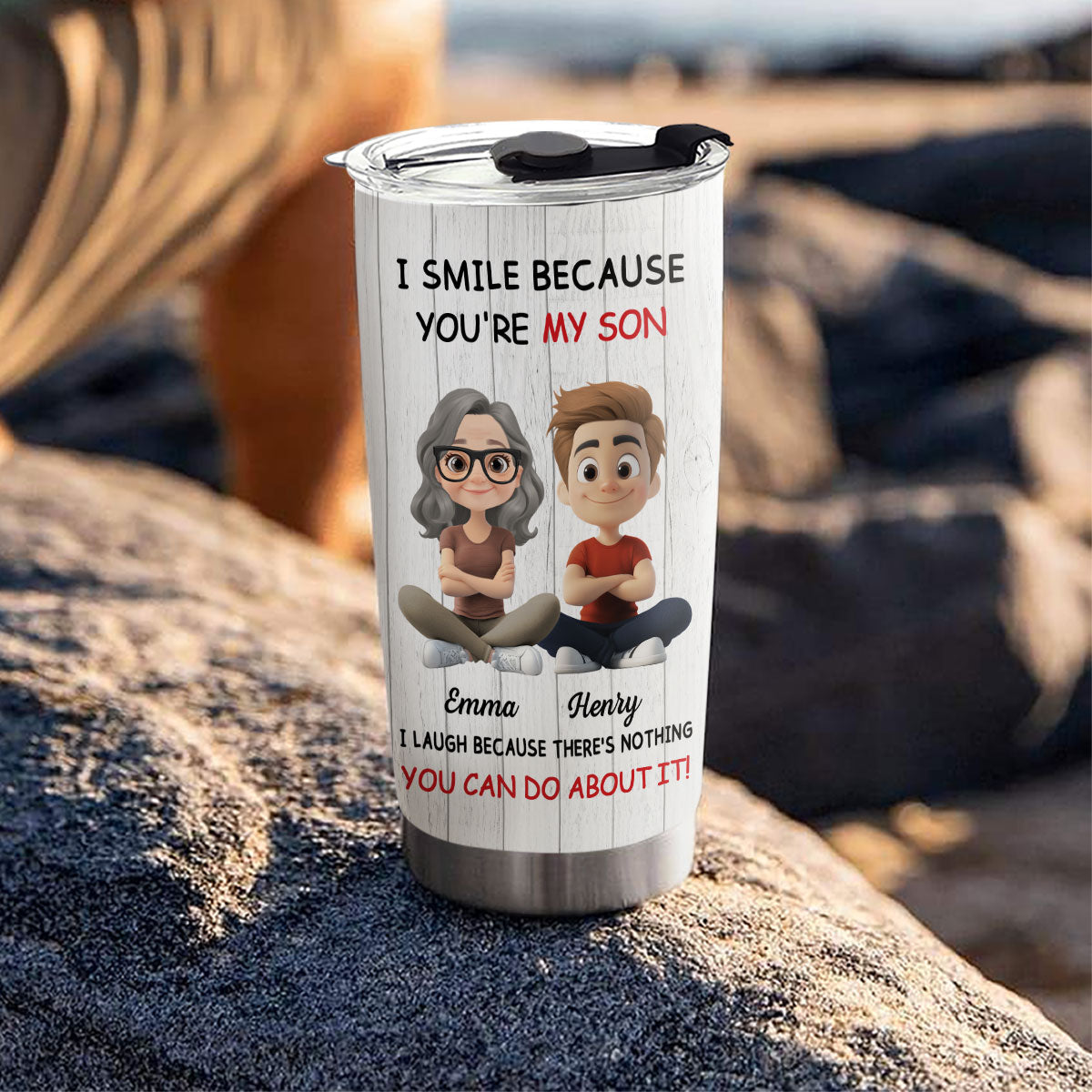Custom Christmas Birthday Gifts For Son • For Son - Personalized Tumbler