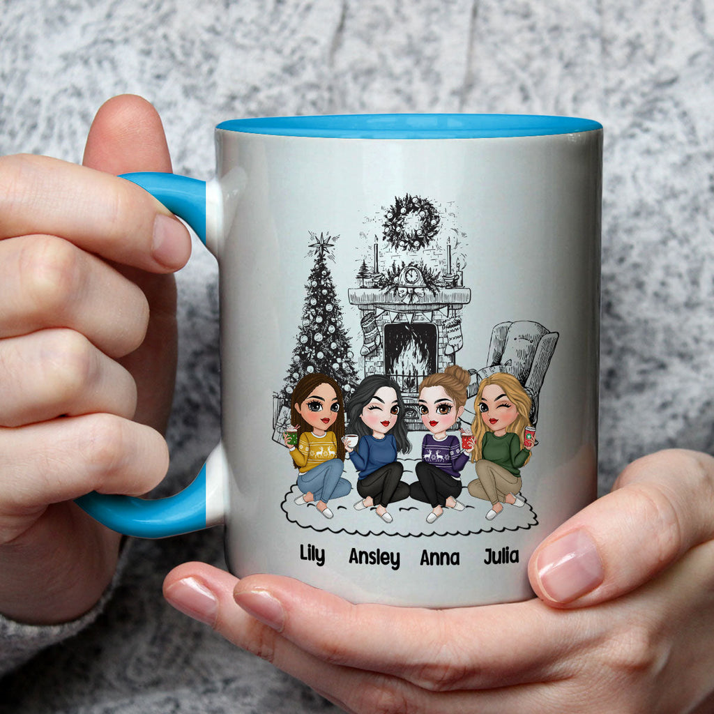 Custom Best Friend, Christmas & Birthday Friendship Keepsake Gift • You Lucky Bitch - Personalized Accent Mug