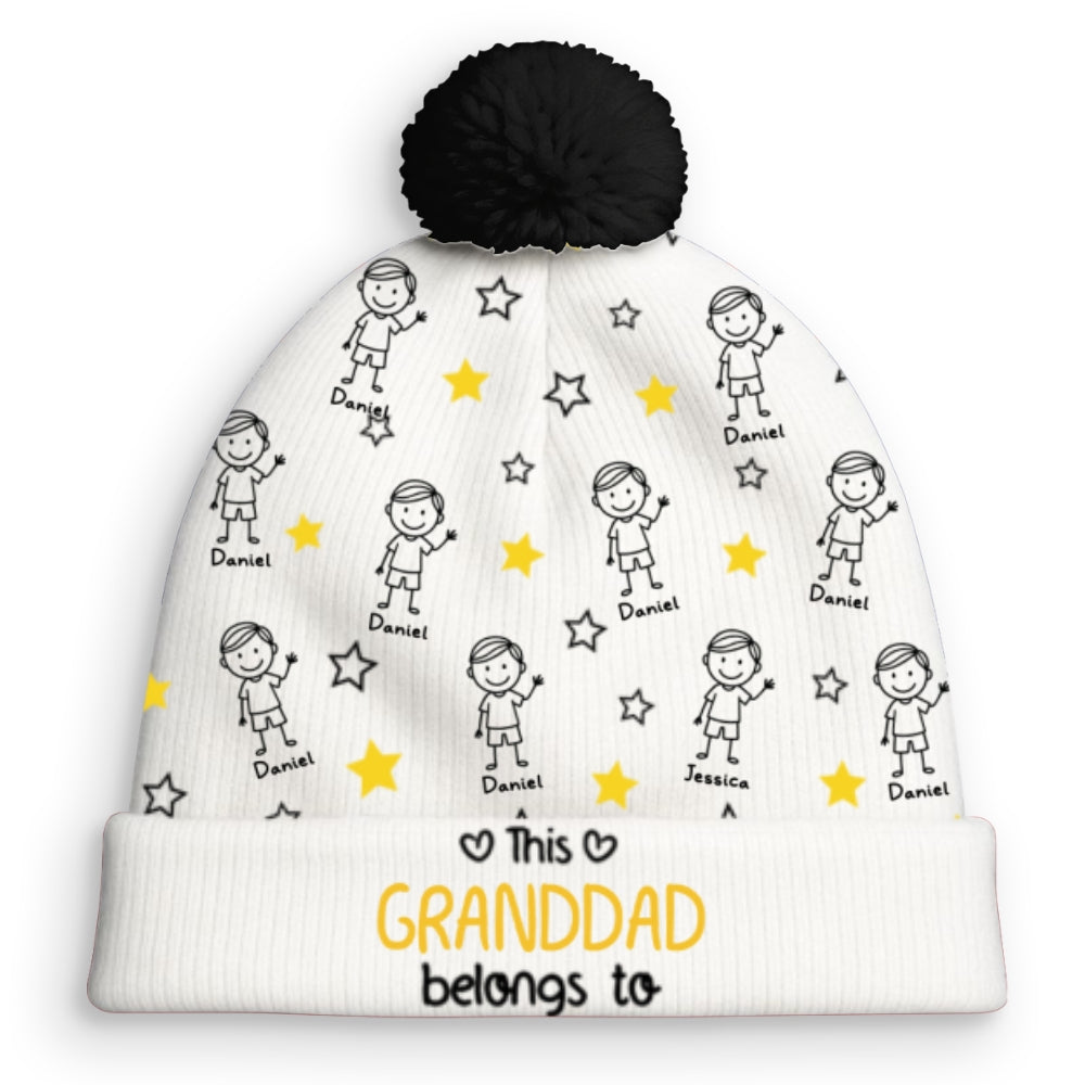 Custom Name Winter Hat, Christmas Birthday Gift • Forever Ever Your Side - Personalized Bobble Beanie Hat