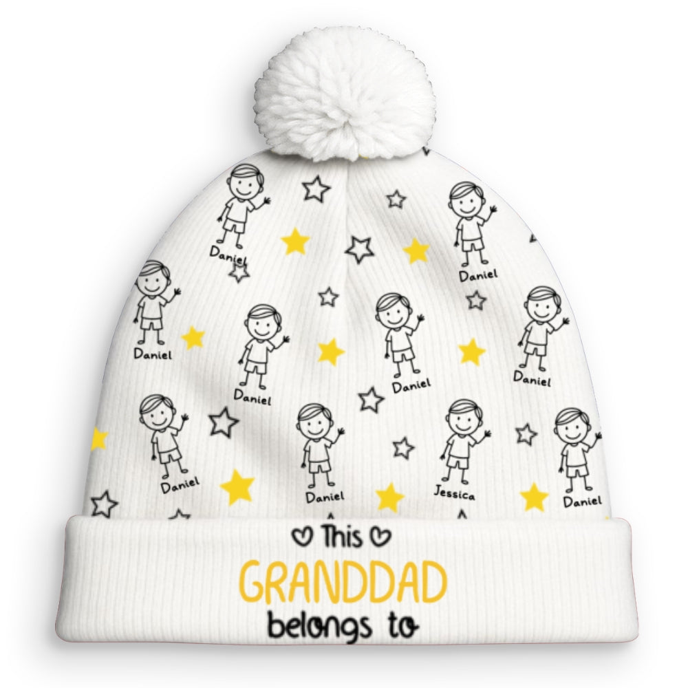 Custom Name Winter Hat, Christmas Birthday Gift • Forever Ever Your Side - Personalized Bobble Beanie Hat