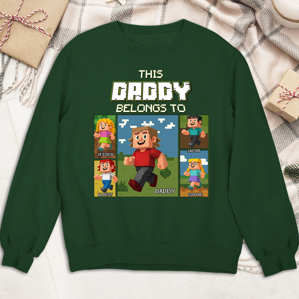 Custom Father's Day, Special Gift for Dad & Grandpa • This Awesome Dad Belongs To - Personalized Shirt