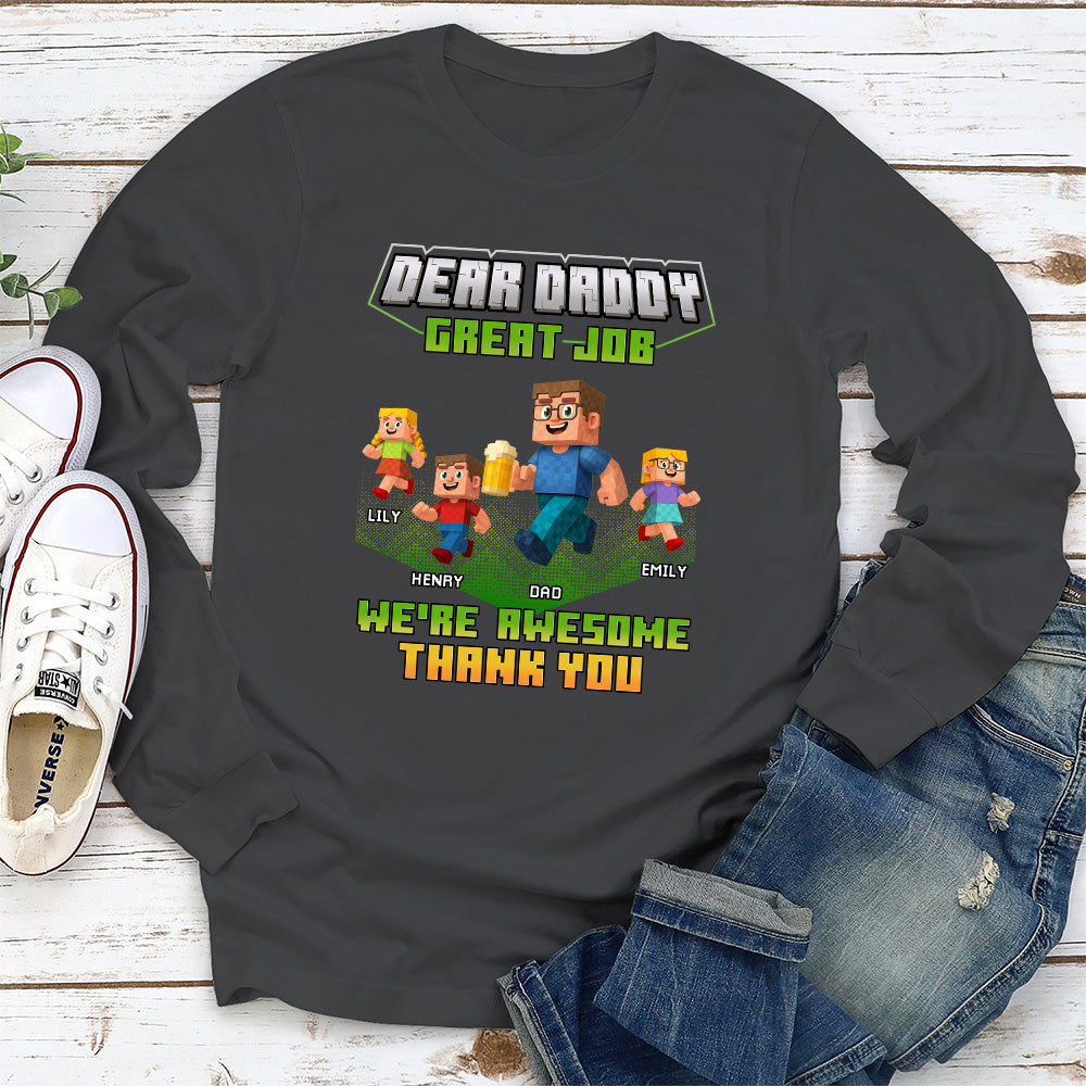 Custom Father's Day, Special Gift for Dad & Grandpa • Thank You Dadcraft - Personalized Shirt