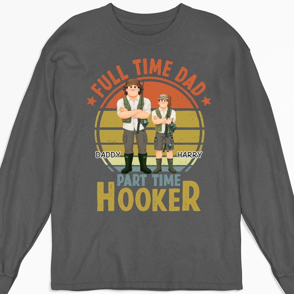 Custom Father's Day, Special Gift for Dad & Grandpa • Dad Catches Bigger Stories - Personalized Shirt