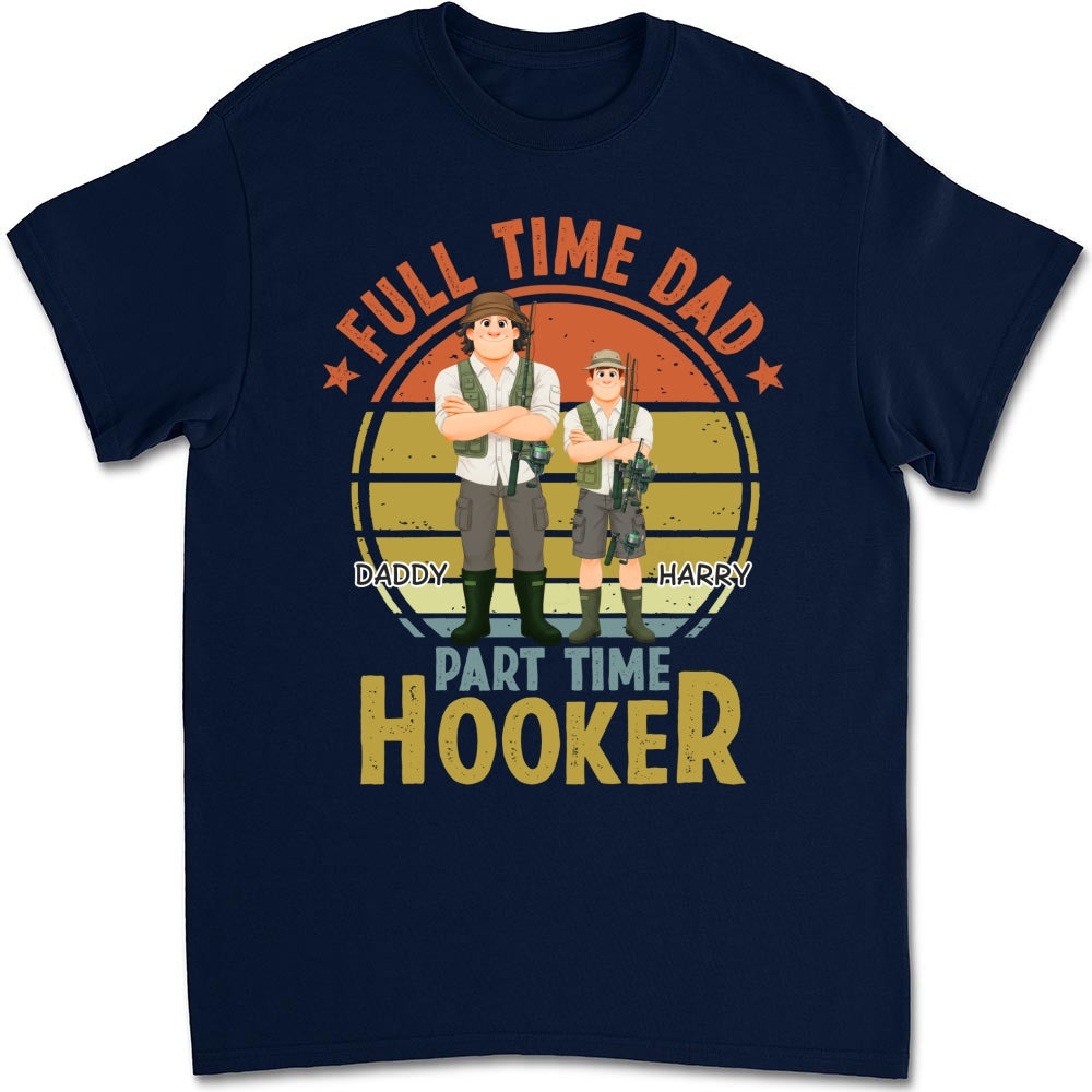 Custom Father's Day, Special Gift for Dad & Grandpa • Dad Catches Bigger Stories - Personalized Shirt