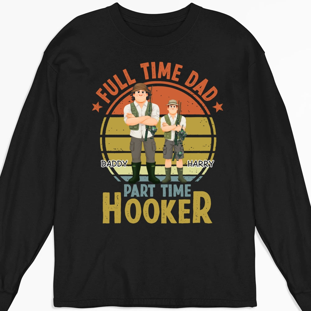 Custom Father's Day, Special Gift for Dad & Grandpa • Dad Catches Bigger Stories - Personalized Shirt