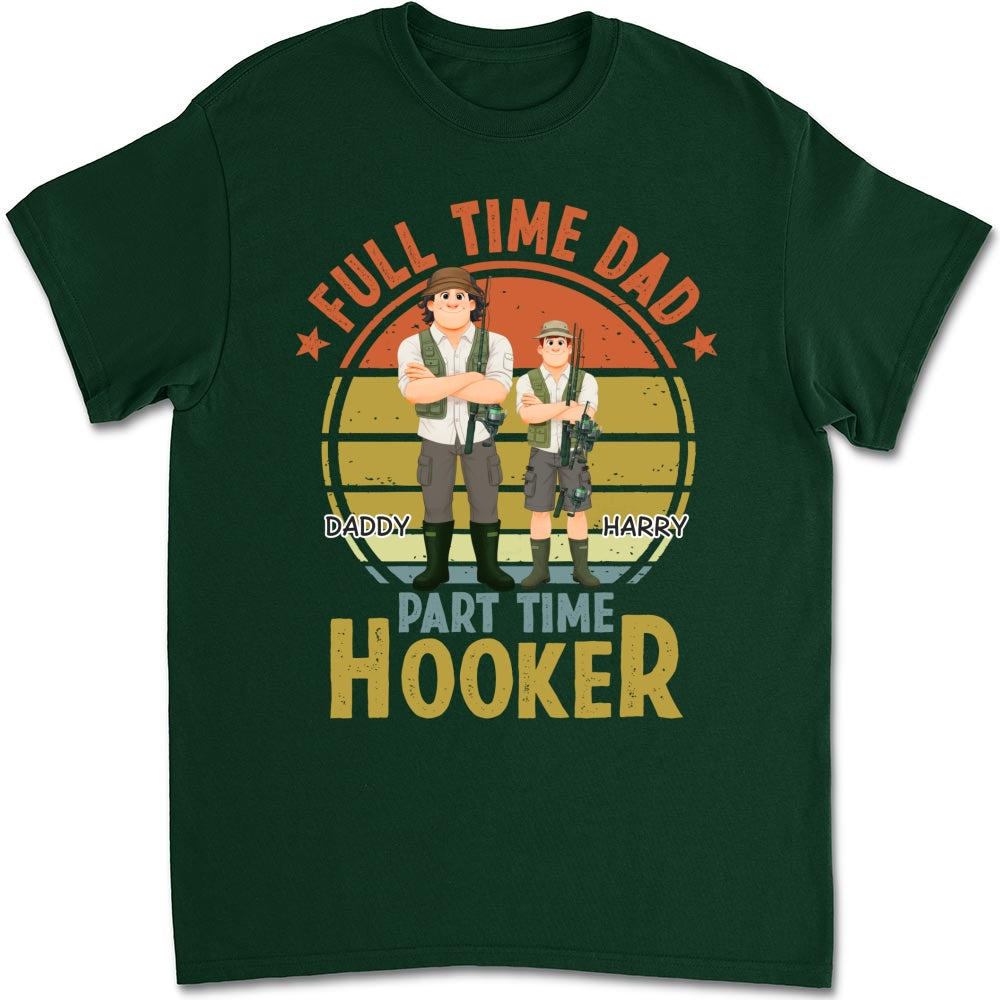 Custom Father's Day, Special Gift for Dad & Grandpa • Dad Catches Bigger Stories - Personalized Shirt