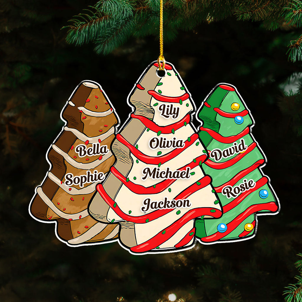 Custom Family Ornament, Christmas Gift for Family Members •  Joyful Loving Family - Personalized Acrylic Ornament