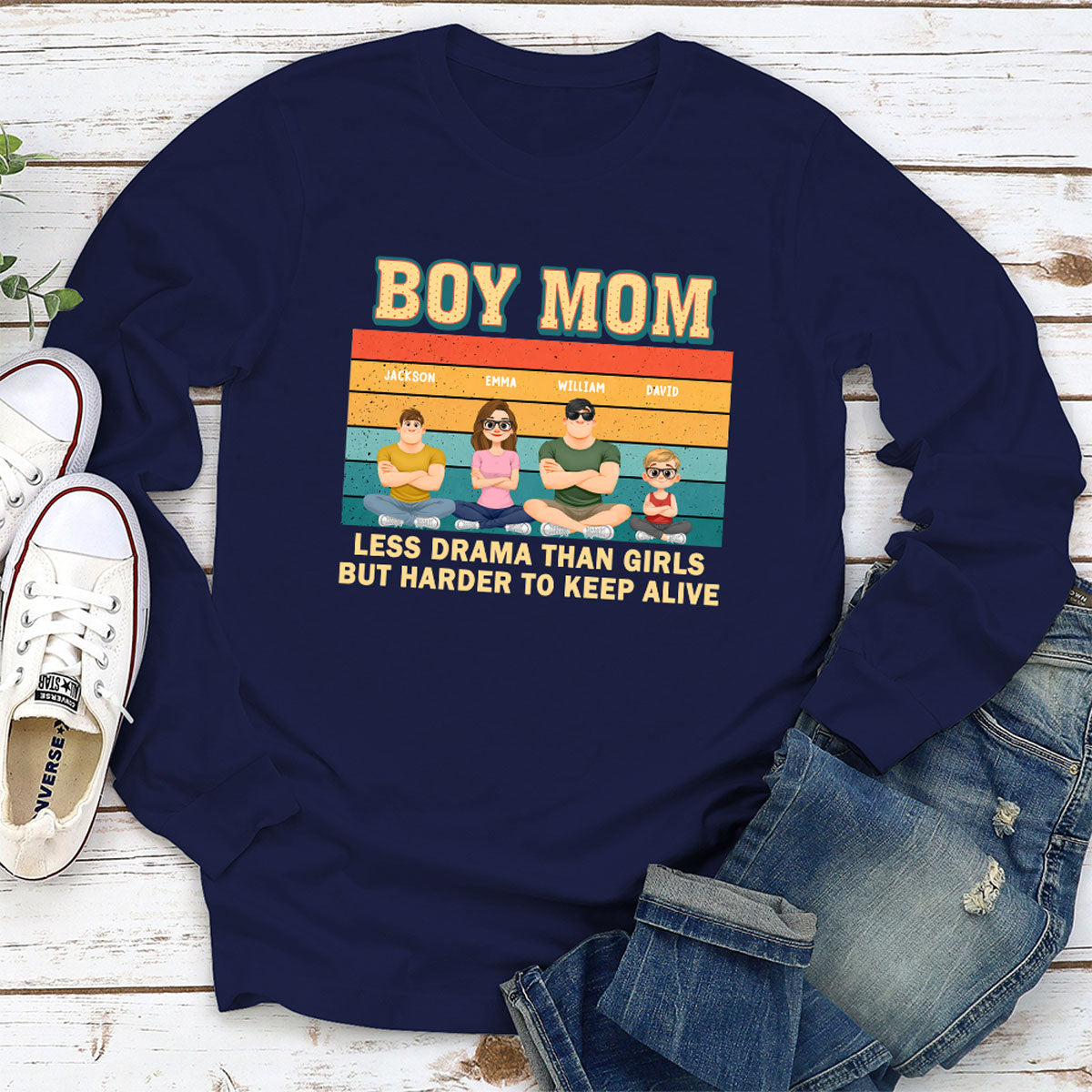 Custom Christmas Anniversary Keepsake Gifts For Wife • Boy Mom - Personalized Shirt