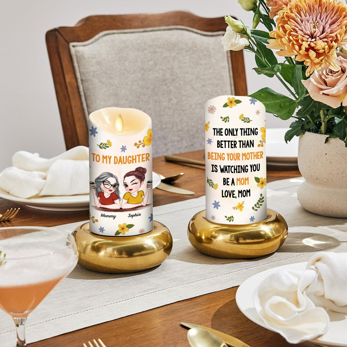 Watching You - Personalized LED Candle