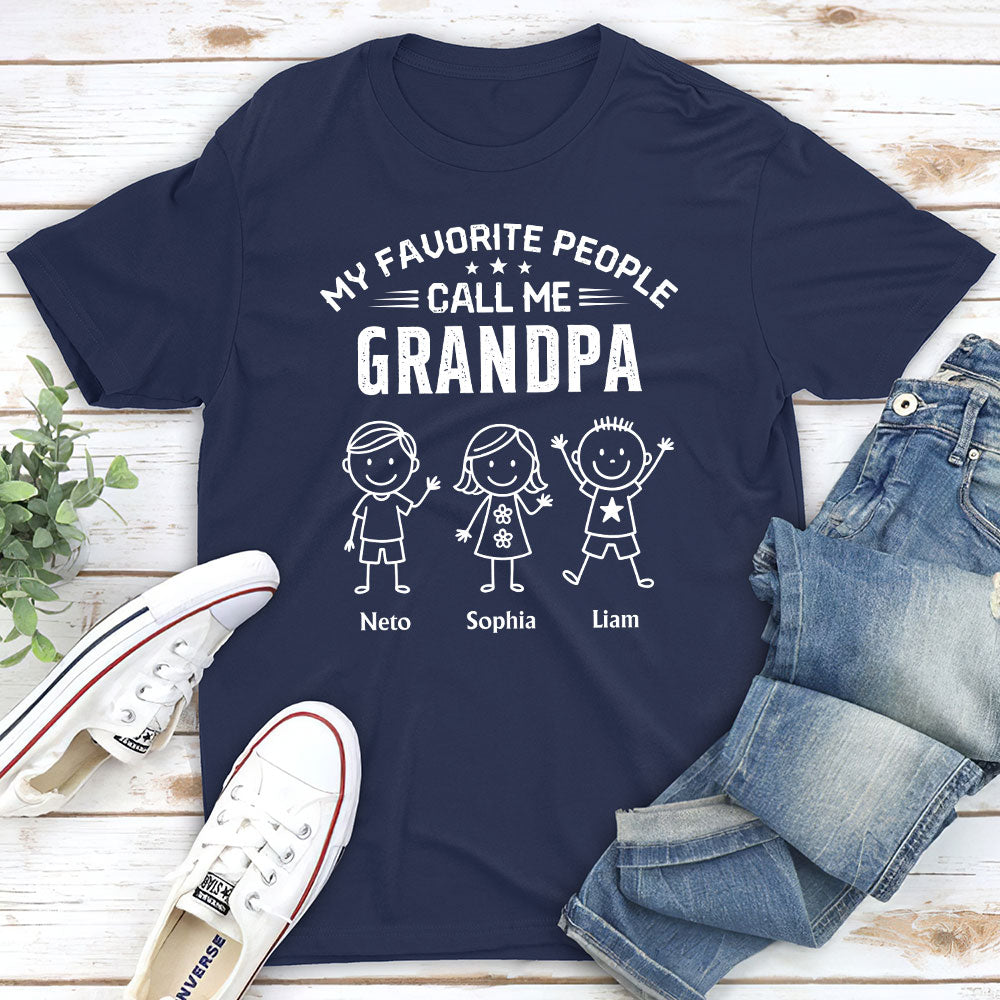 Custom Father's Day, Special Gift for Dad & Grandpa • Call Me Grandpa - Personalized Shirt
