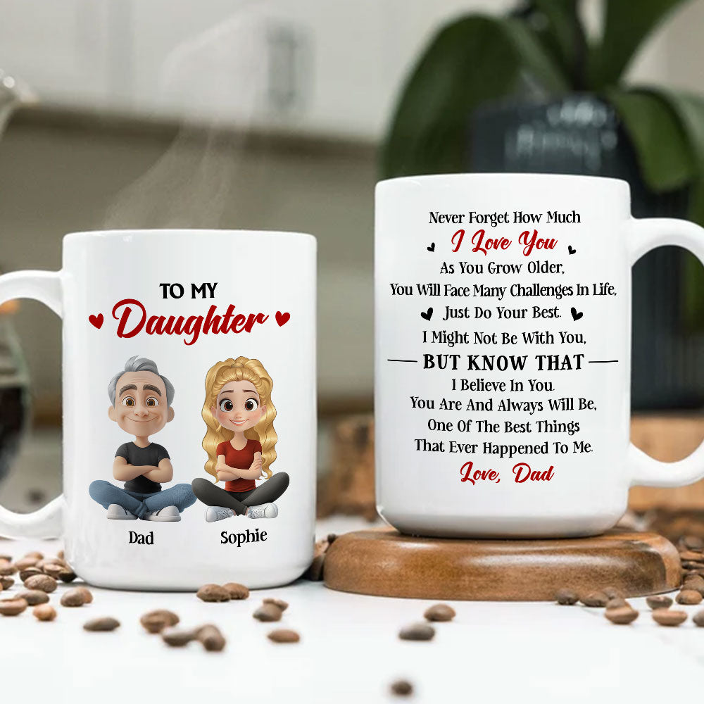 Custom Mother's Day Gift for Daughter • Do Your Best Daughter - Personalized Coffee Mug