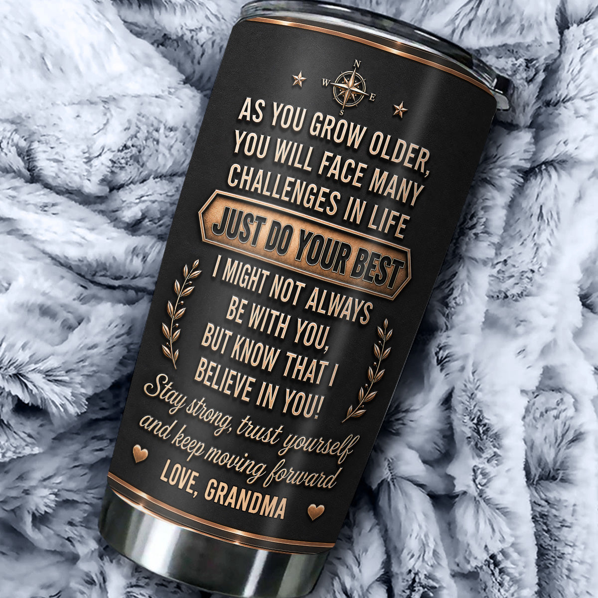 Custom Christmas Birthday Gifts For Granddaughter, Daughter • My Greatest Little Blessing - Personalized 3D Effect Tumbler