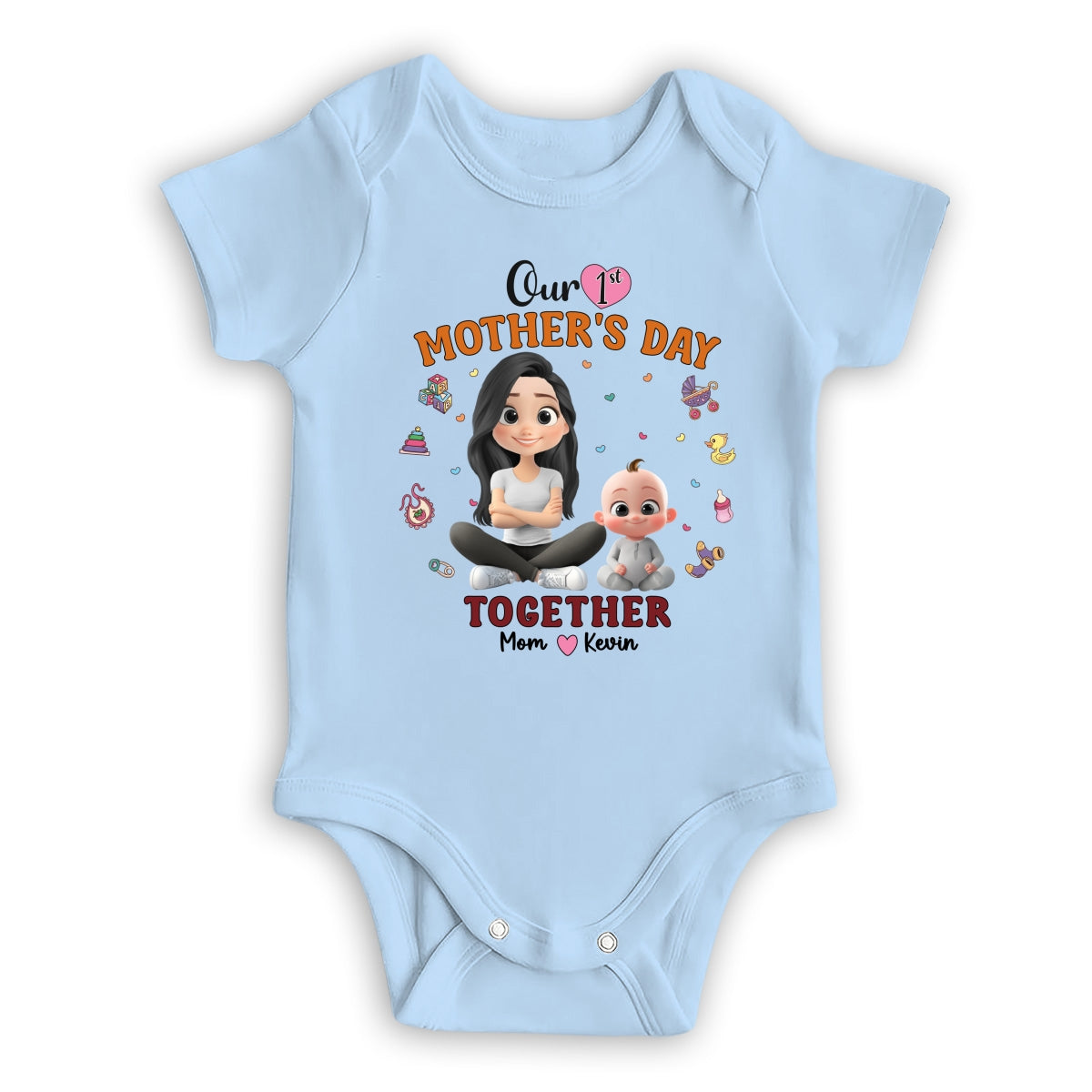 Our 1st Mothers Day Together - Personalized Onesie