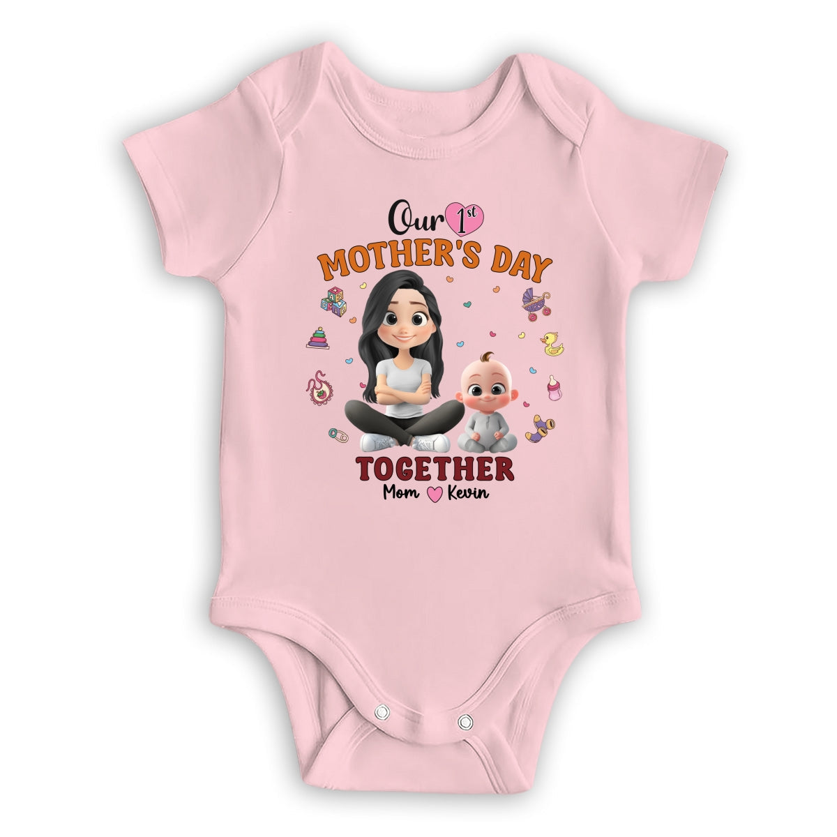 Our 1st Mothers Day Together - Personalized Onesie