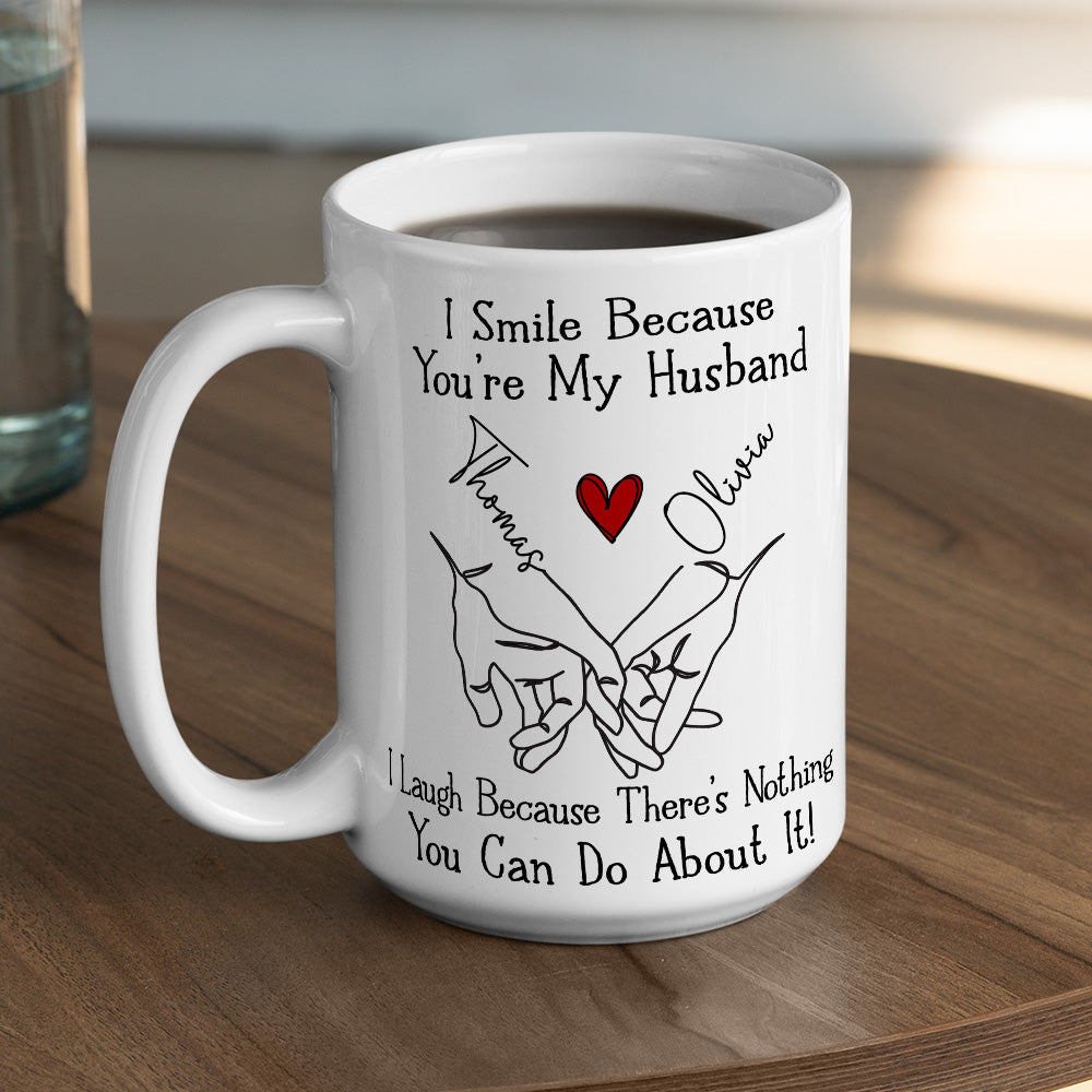Custom Anniversary Keepsake Gifts For Couple • My Husband - Personalized Coffee Mug