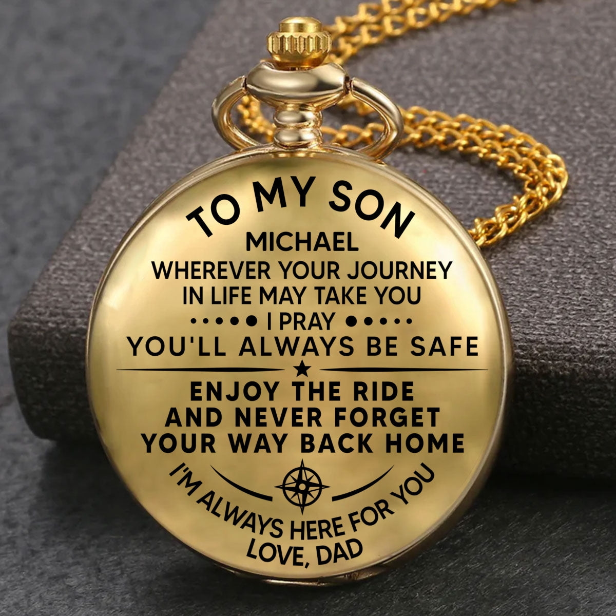 I Am Always Here For You - Personalized Pocket Watch