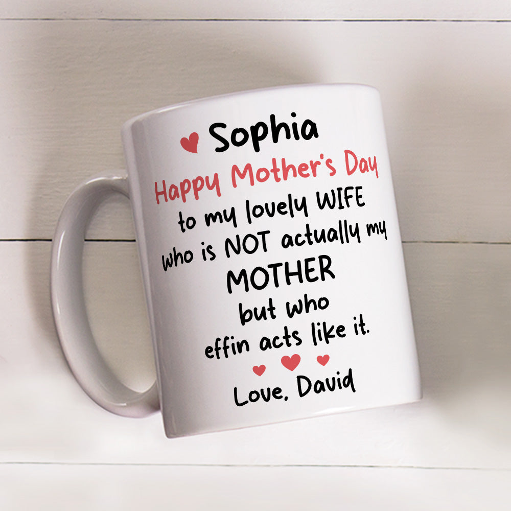 Custom Anniversary Keepsake Gifts For Couple • To My Lovely Wife - Personalized Coffee Mug
