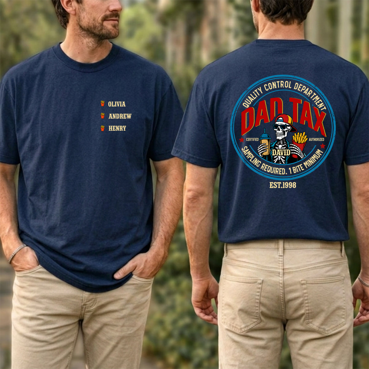 Custom Father's Day, Special Gift for Dad & Grandpa • Sampling Required - Personalized Shirt