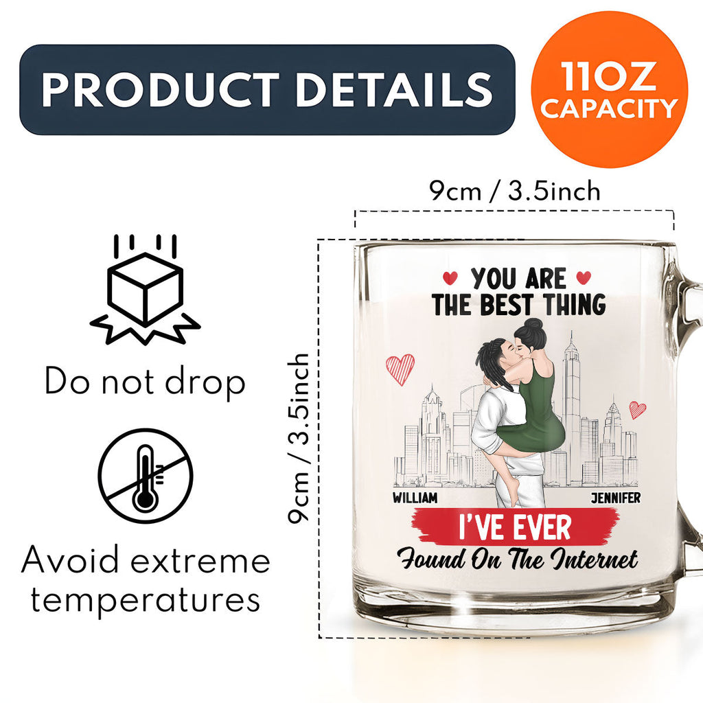 Custom Anniversary Keepsake Gifts For Couple • You Are The Best - Personalized Glass Mug