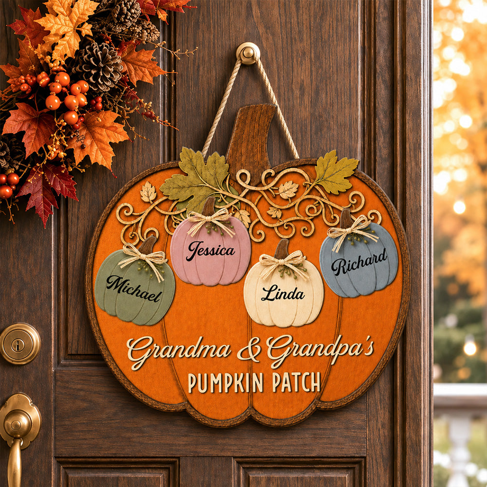 Our Little Pumpkin Patch - Personalized Wood Sign