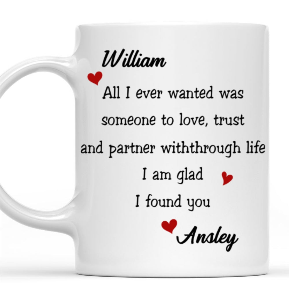 Custom Anniversary Keepsake Gifts For Couple • I Found You - Personalized Coffee Mug