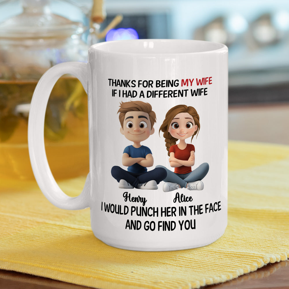 Custom Anniversary Keepsake Gifts For Couple • Punch Her For You - Personalized Coffee Mug