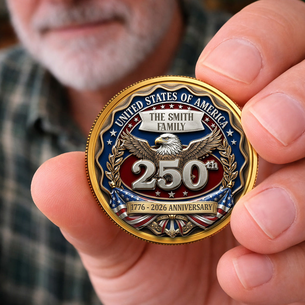 Proud To Be American - Personalized Commemorative Keepsake Coin