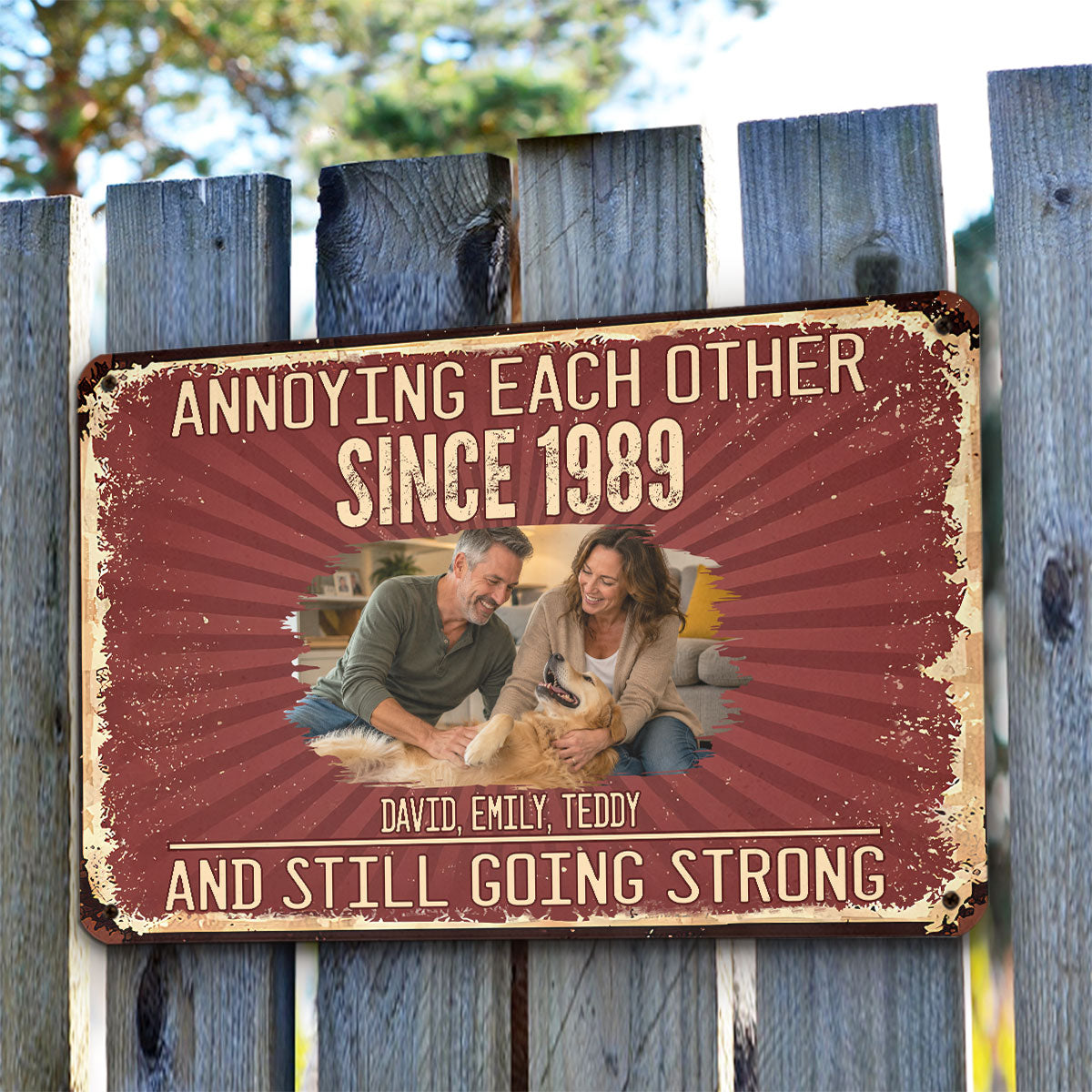 Custom Photo Home & Wall Decor, Birthday & Christmas Gift • Everlasting Love With Pet Photo - Personalized Metal Sign