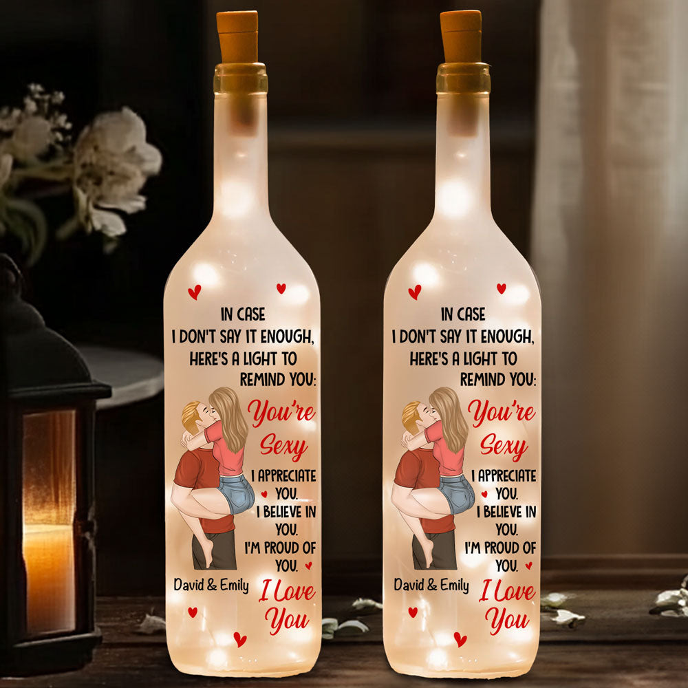 All the Reasons I Love You - Personalized Bottle Lamp