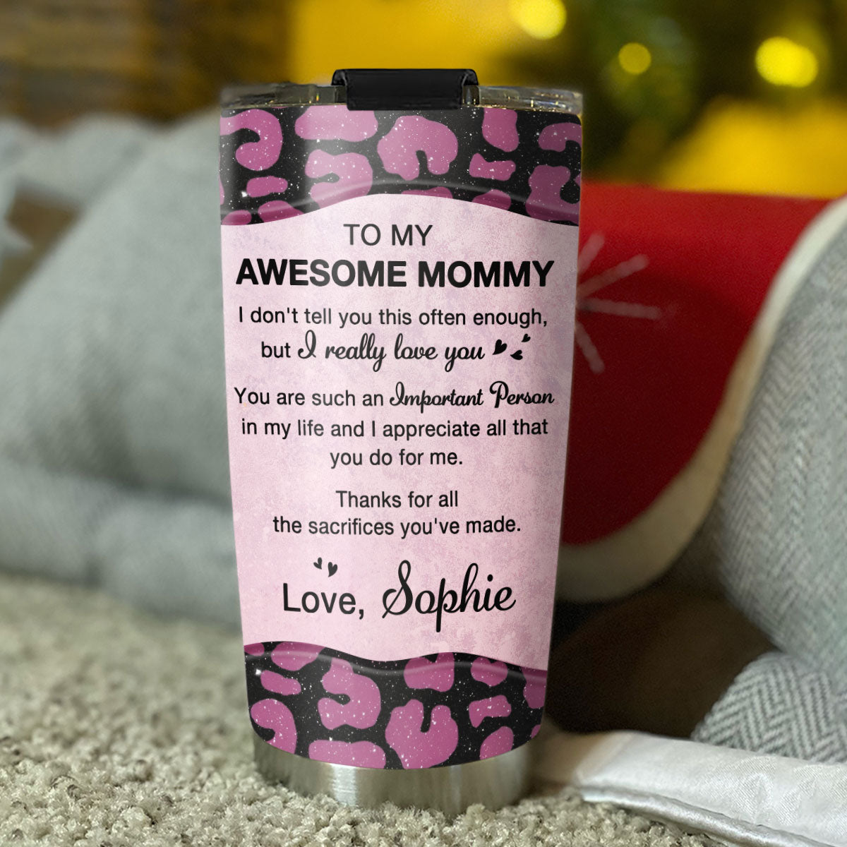 Custom Mother's Day Birthday Gifts For Mom • To My Awesome Mom - Personalized Tumbler