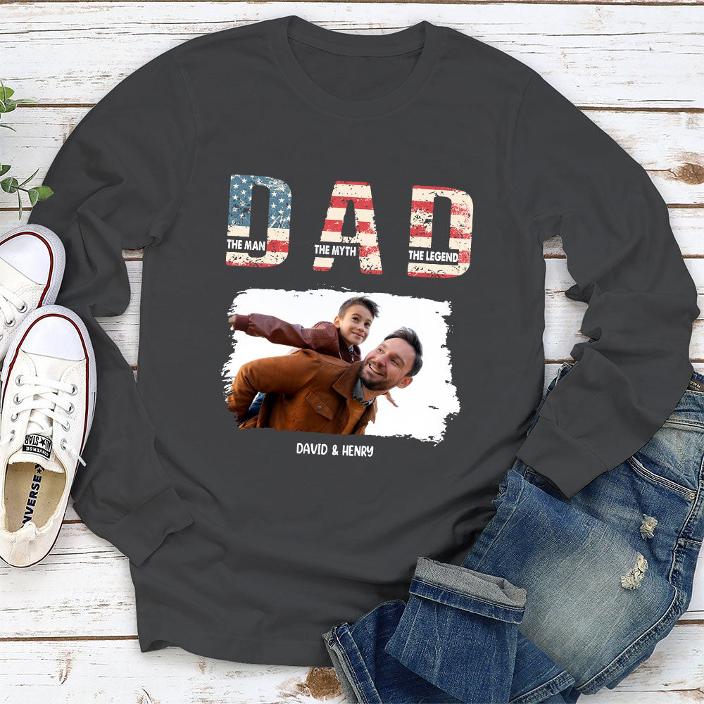 Custom Photo Father's Day, Special Gift for Dad & Grandpa • Dad You Are The Legend Photo - Personalized Shirt