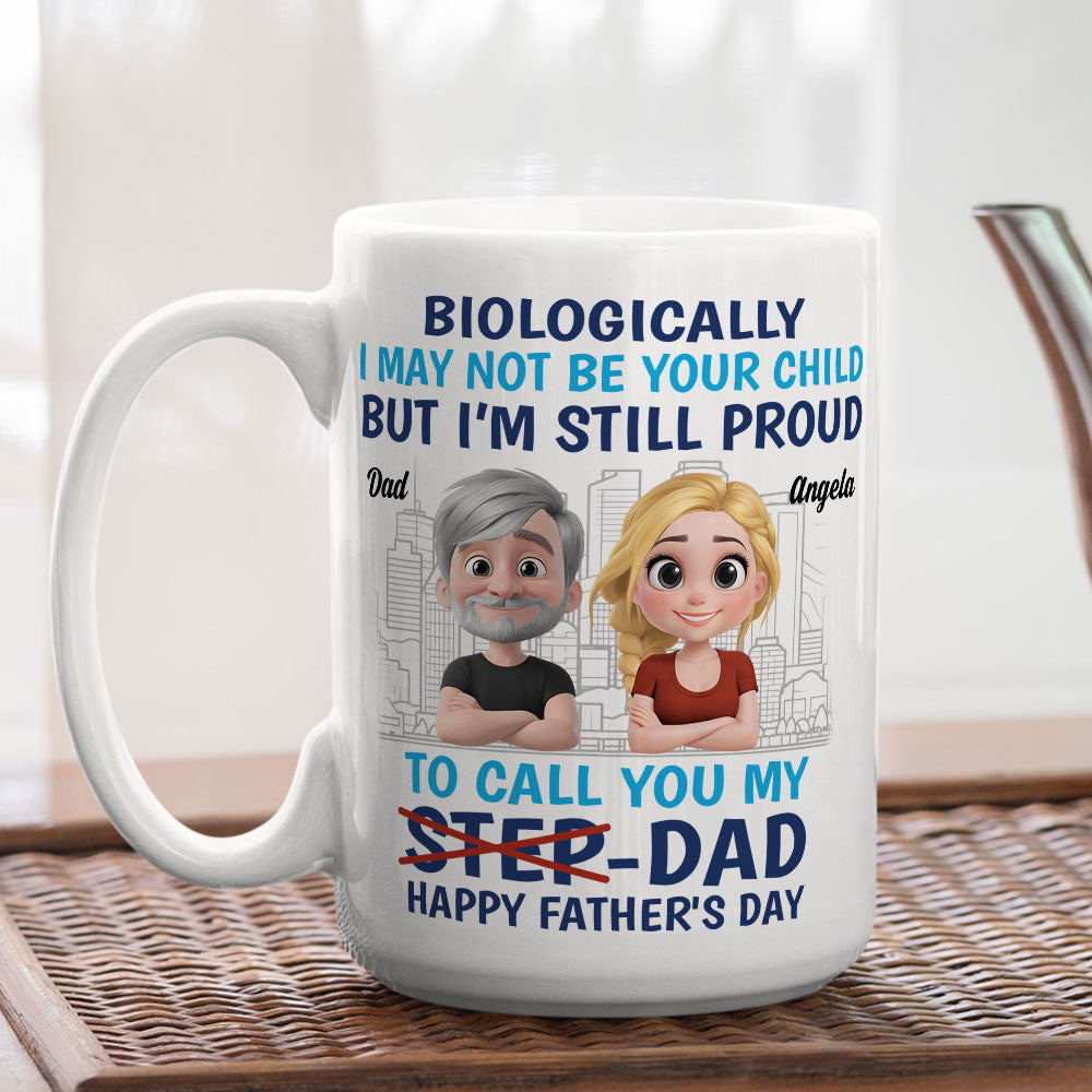 Custom Christmas & Birthday Keepsake Gift • Thanks For Being My Dad - Personalized Coffee Mug